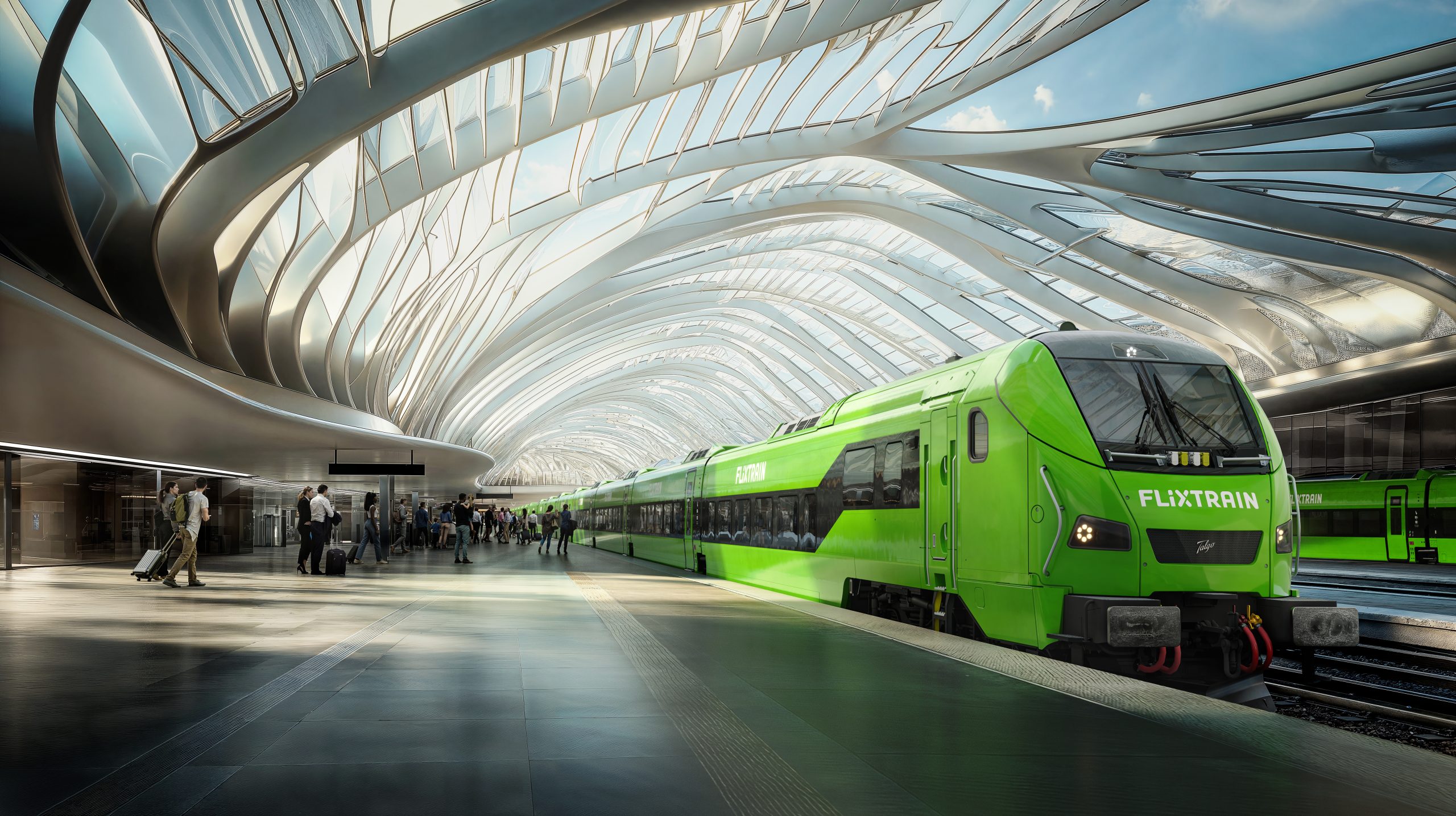 Als Wettbewerber auf dem deutschen Schienennetz war Flixtrain zunächst mit nur einer Flotte unterwegs. Jetzt investieren die Münchner in 65 Hochgeschwindigkeitszüge im Gesamtwert von 2,4 Milliarden Euro. Bis zu 230 Stundenkilometer schnell sollen Fahrgäste damit reisen.