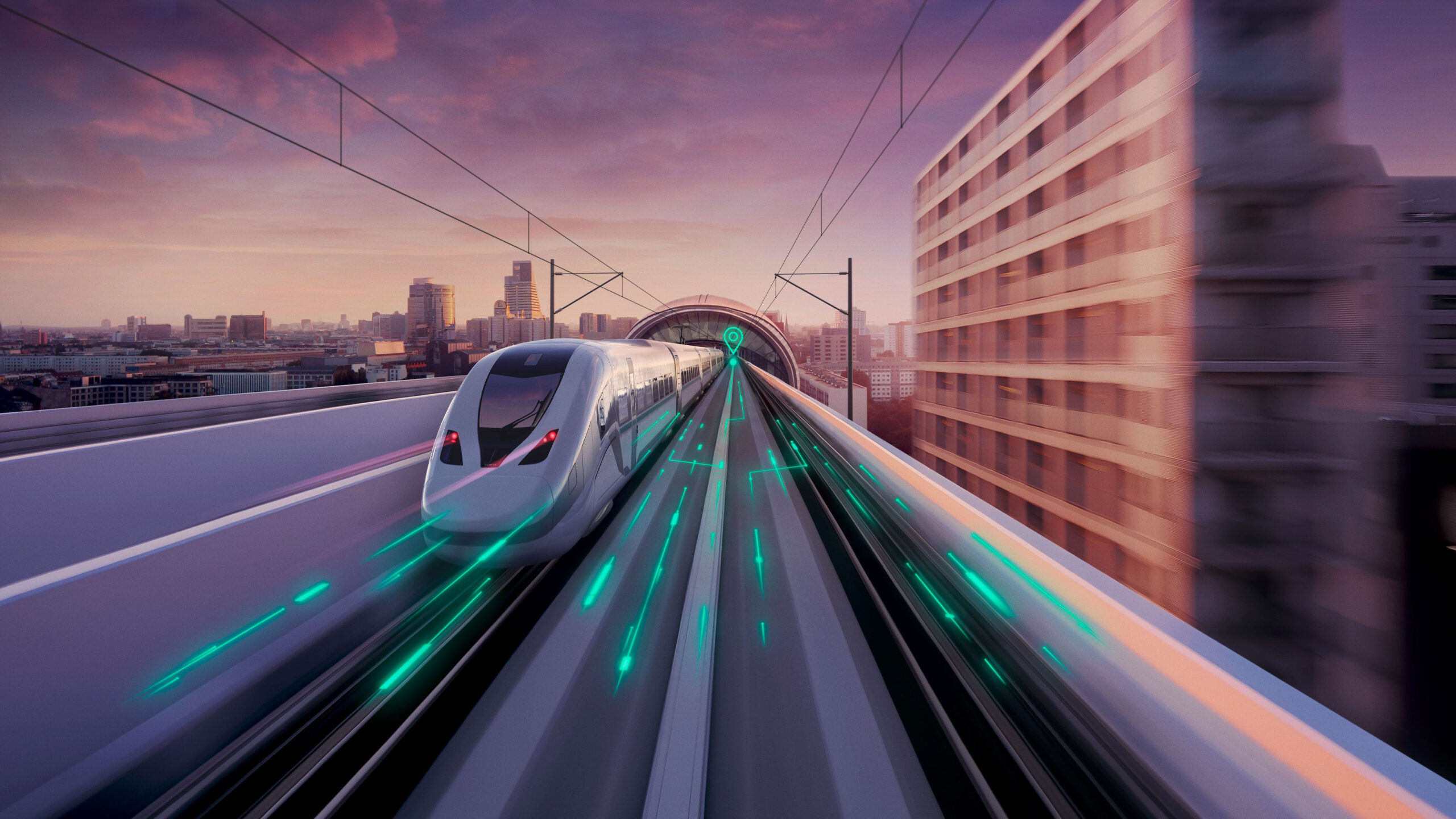 Beim Siemens Xcelerator nutzt der Konzern digitale Zwillinge, um mit dieser Plattform die Verfügbarkeit von Bahnsystemen zu maximieren, die Infrastruktur optimal zu nutzen und den Fahrgastkomfort zu erhöhen. Digitalisierung, Vernetzung und der Einsatz von Künstlicher Intelligenz bilden die Eckpfeiler der Transformation.